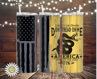 Don’t Tread Black Flag Tumbler