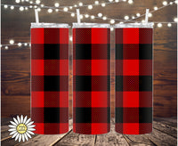 Buffalo Plaid Tumbler