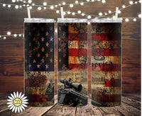 Second Amendment Flag Tumbler