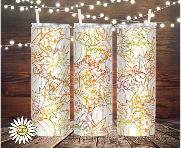 Fall Leaves Tumbler