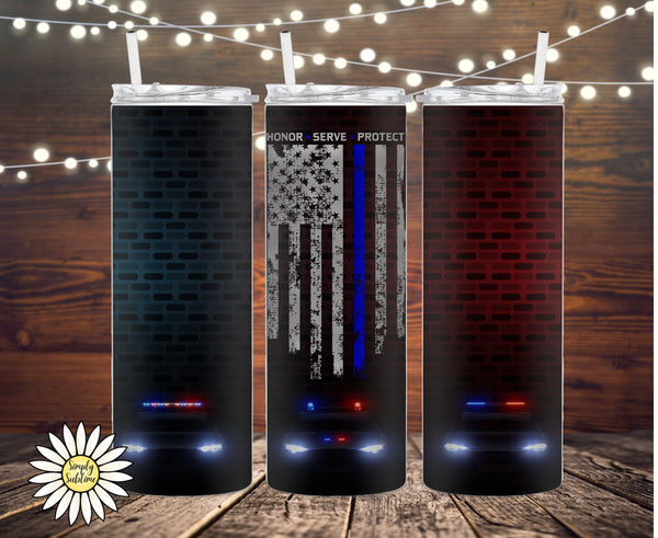 Honor, Serve, Protect Tumbler