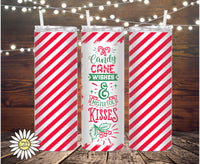 Candy Cane Wishes Tumbler