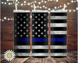 Thin Line Flag Tumbler - Multiple Varieties