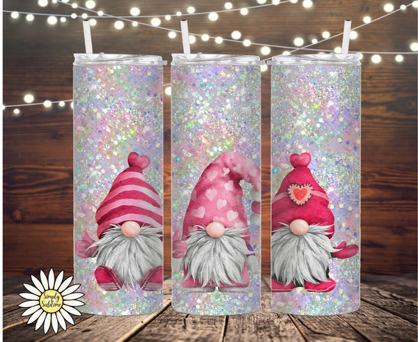 Valentine Gnome Tumbler